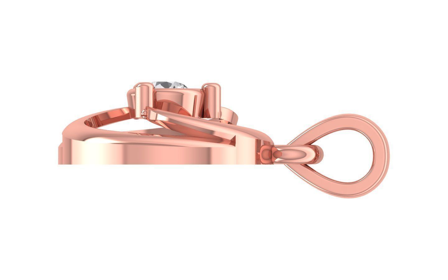 Women Stud Pendant 3dm STL OBJ FBX Render Details 3D print model_1