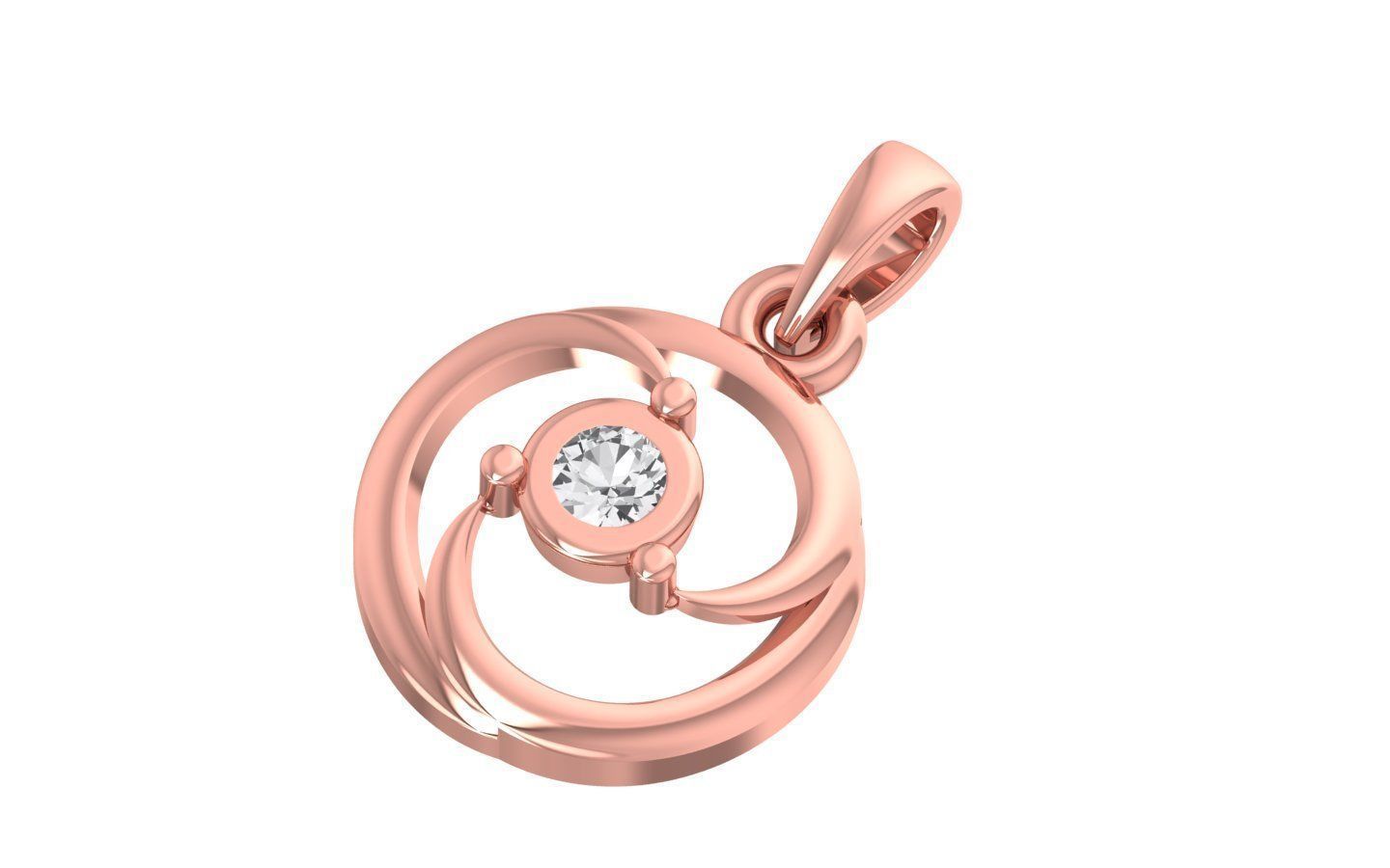 Women Stud Pendant 3dm STL OBJ FBX Render Details 3D print model_2