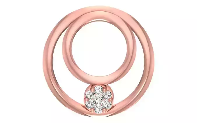 Women stud Pendant 3dm STL OBJ FBX Render Details