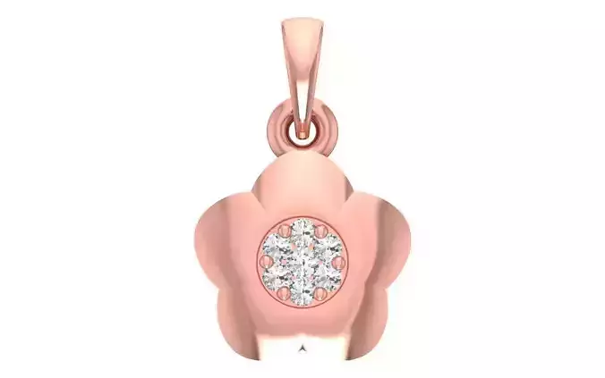 Women Stud Pendant 3dm STL OBJ FBX Render Details