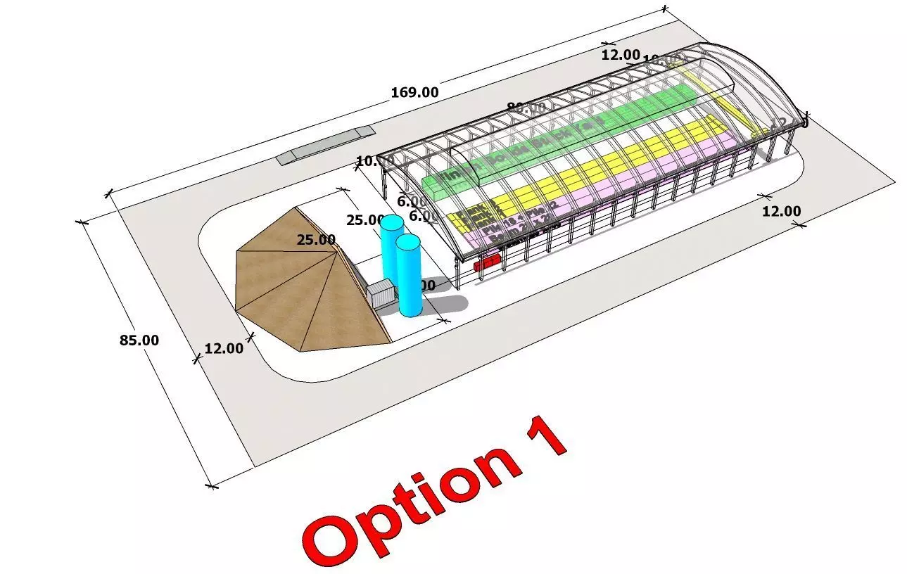 Precast plant in 2 options Free 3D model