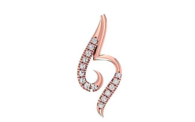 Women Minimalist Pendant 3dm STL OBJ FBX Render Details 3D print model