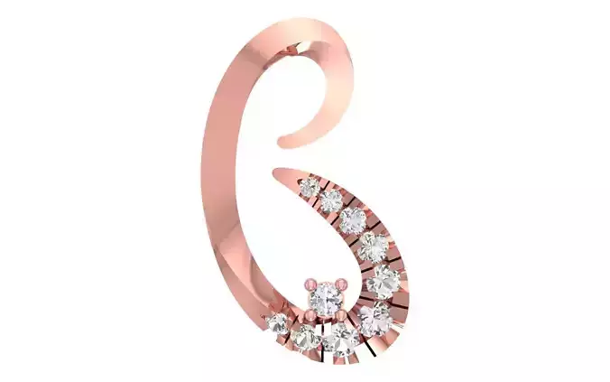 Women Pendant Charm 3dm STL OBJ FBX Render Details