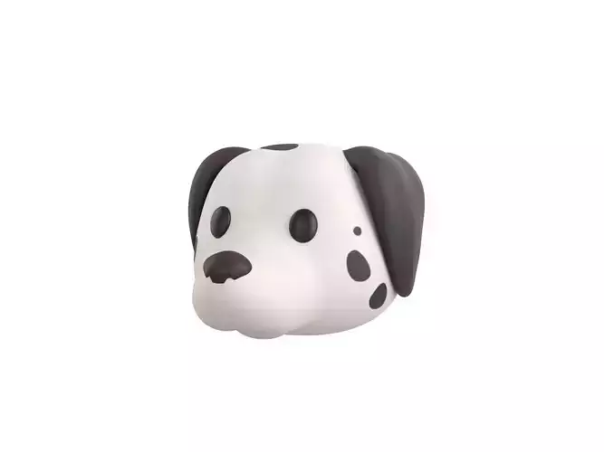 Prop176 Dalmatian Dog Head
