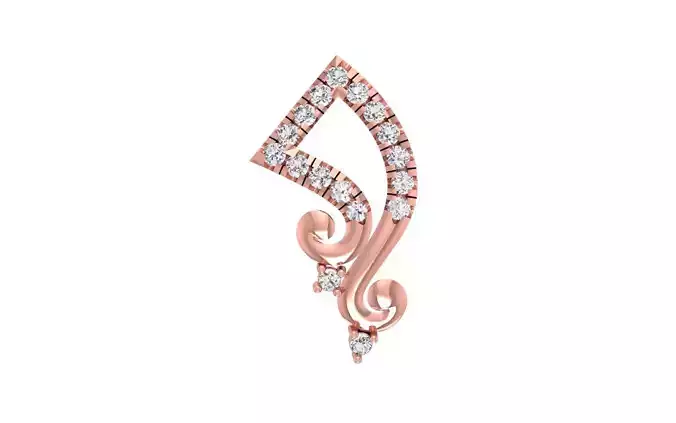 Women Pendant Charm 3dm STL OBJ FBX Render Details