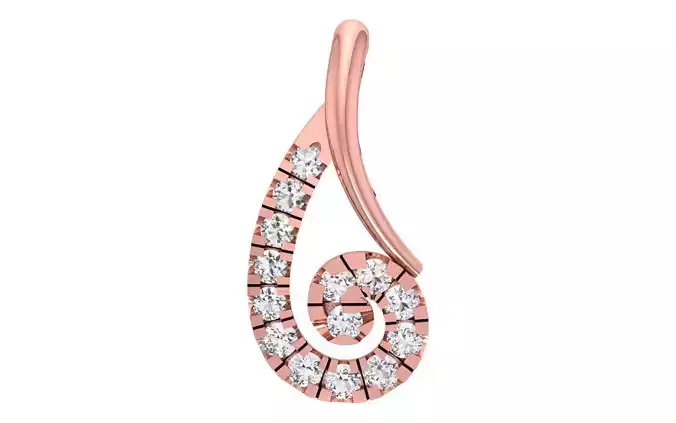 Women Pendant Bridal Pendant 3dm STL OBJ FBX Render Details