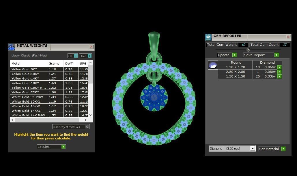 Women Love Pendant 3dm STL OBJ FBX Render Details 3D print model_3