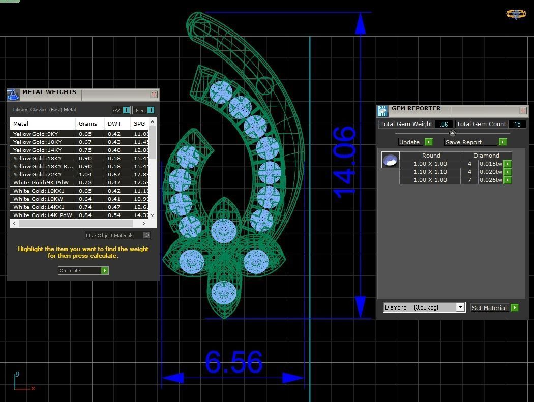 Women Pendant Charm 3dm STL OBJ FBX Render Details 3D print model_3