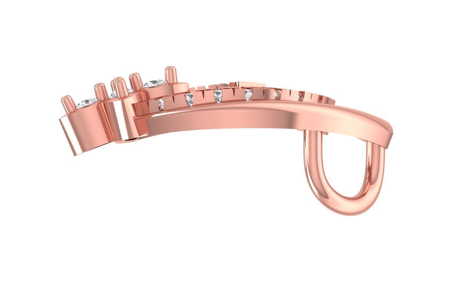 Women Pendant Charm 3dm STL OBJ FBX Render Details 3D print model_2