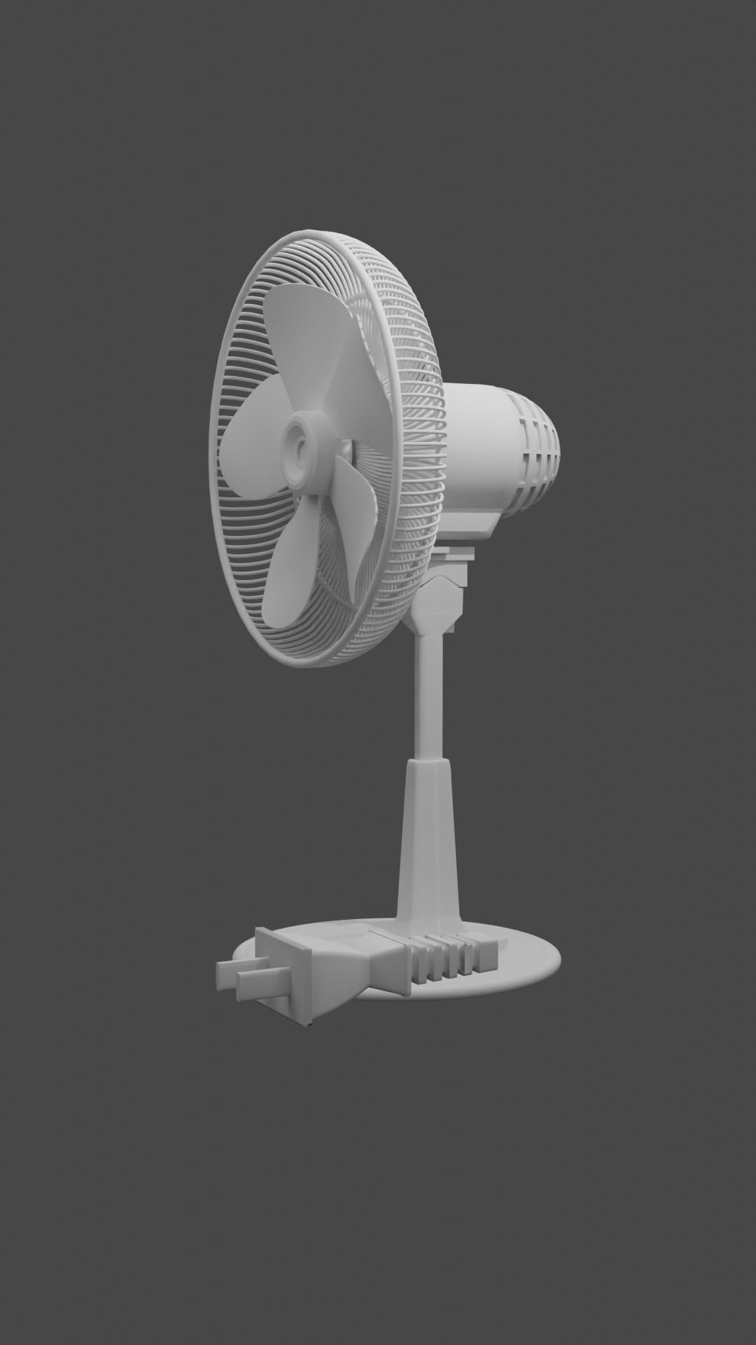 Classic fan Free 3D model_5