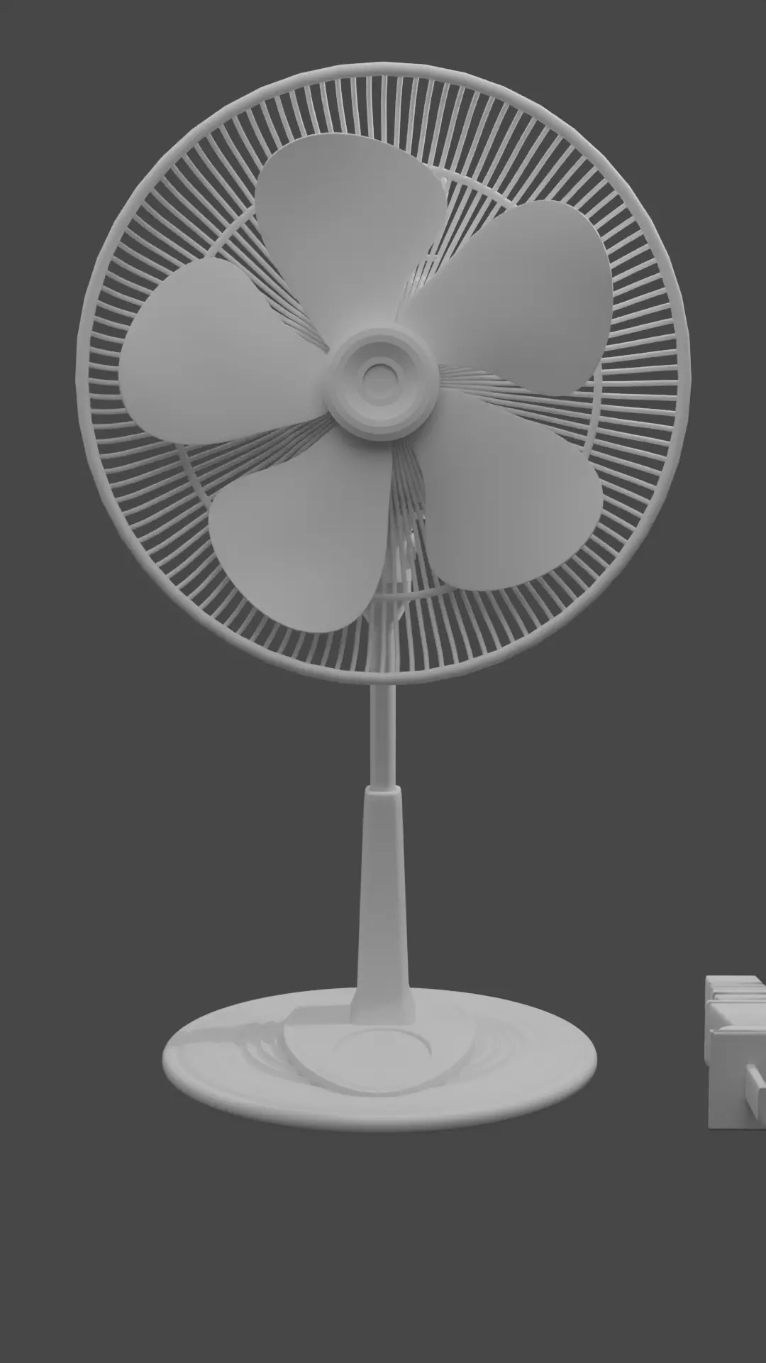 Classic fan Free 3D model_0
