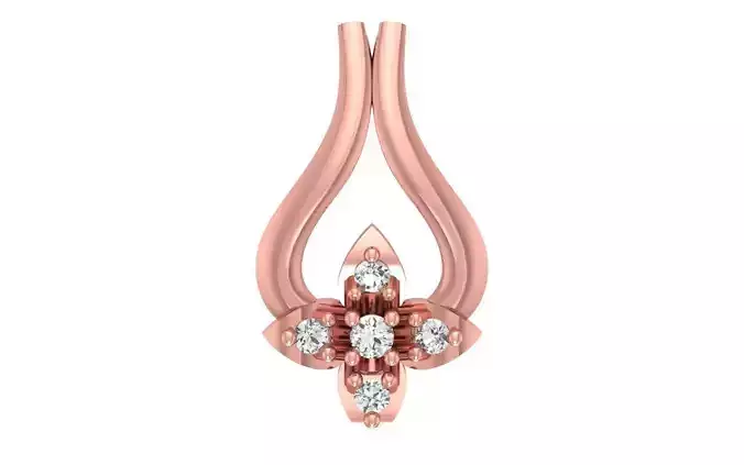 Women Fancy Pendant 3dm STL OBJ FBX Render Details 3D print model