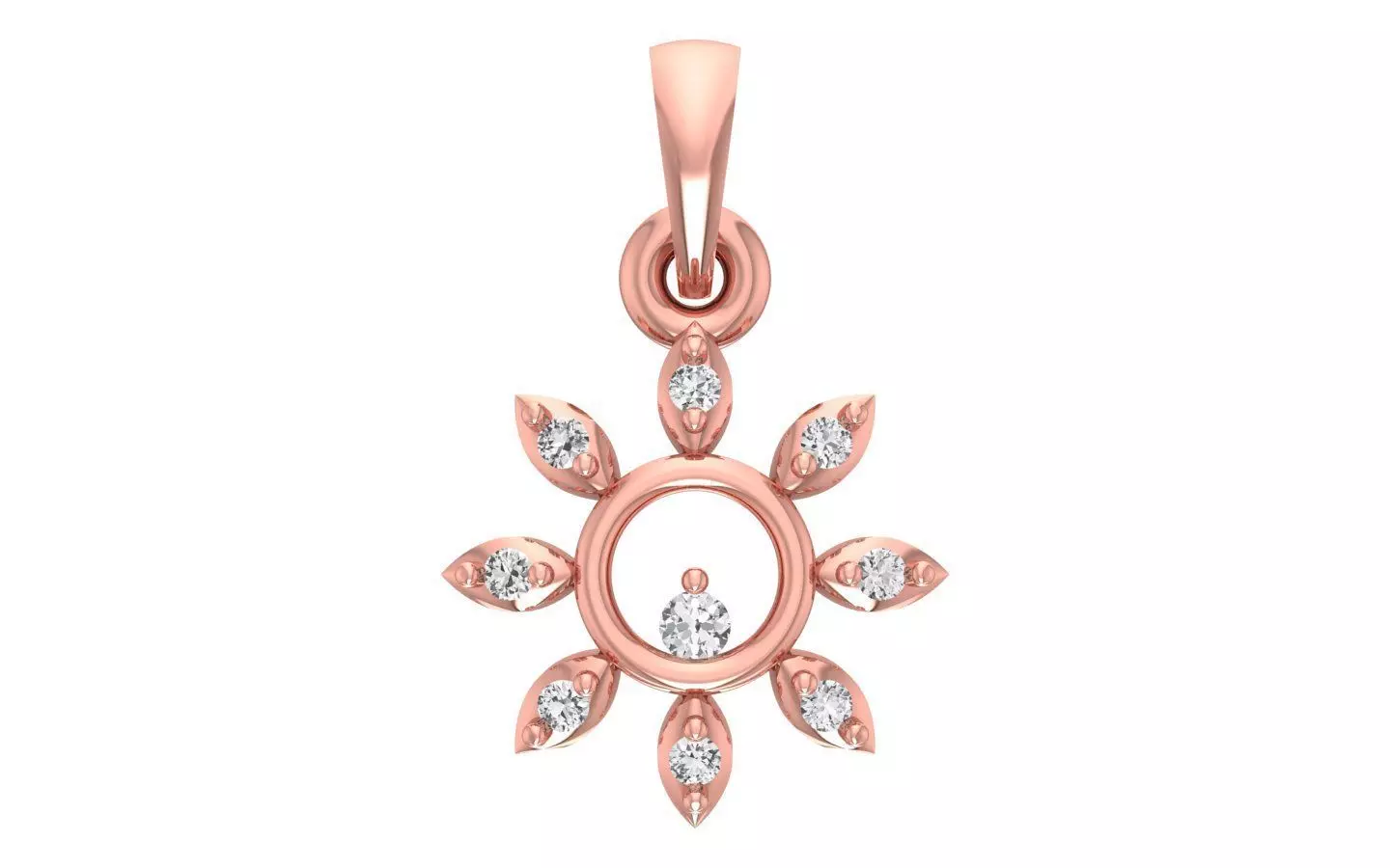 Women Tiny Pendant 3dm STL OBJ FBX Render Details 3D print model_0