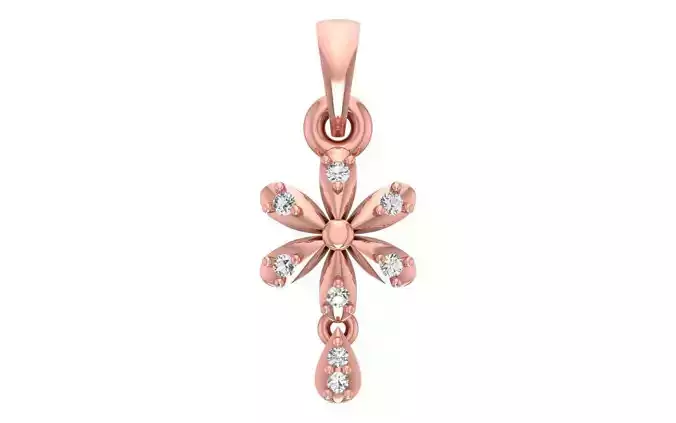 Women  Tiny Pendant 3dm STL OBJ FBX Render Details 3D print model