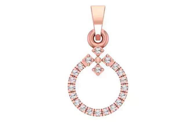 Women Trendy Pendant Charm 3dm STL OBJ FBX Render Details