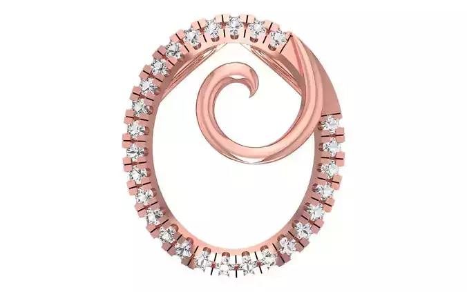 Women Trendy Pendant 3dm STL OBJ FBX Render Details