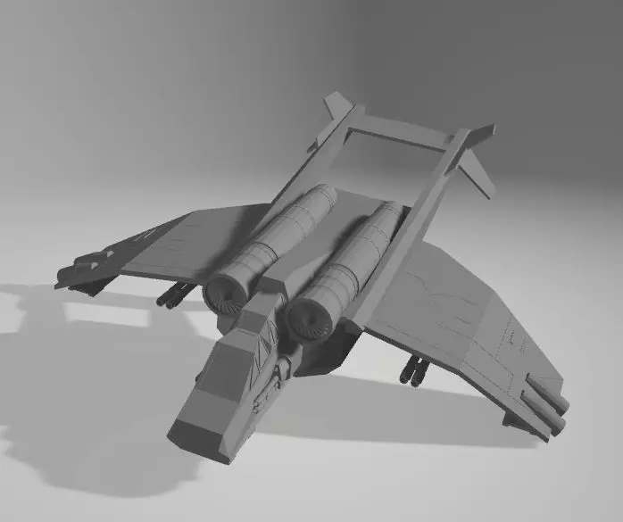 landing fighter jet Free 3D print model
