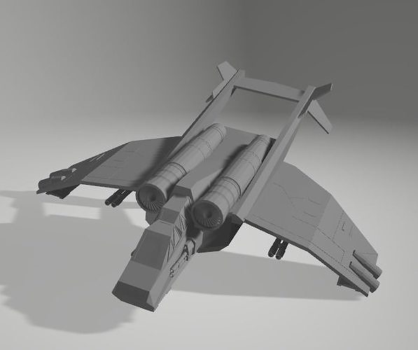 landing fighter jet Free 3D print model