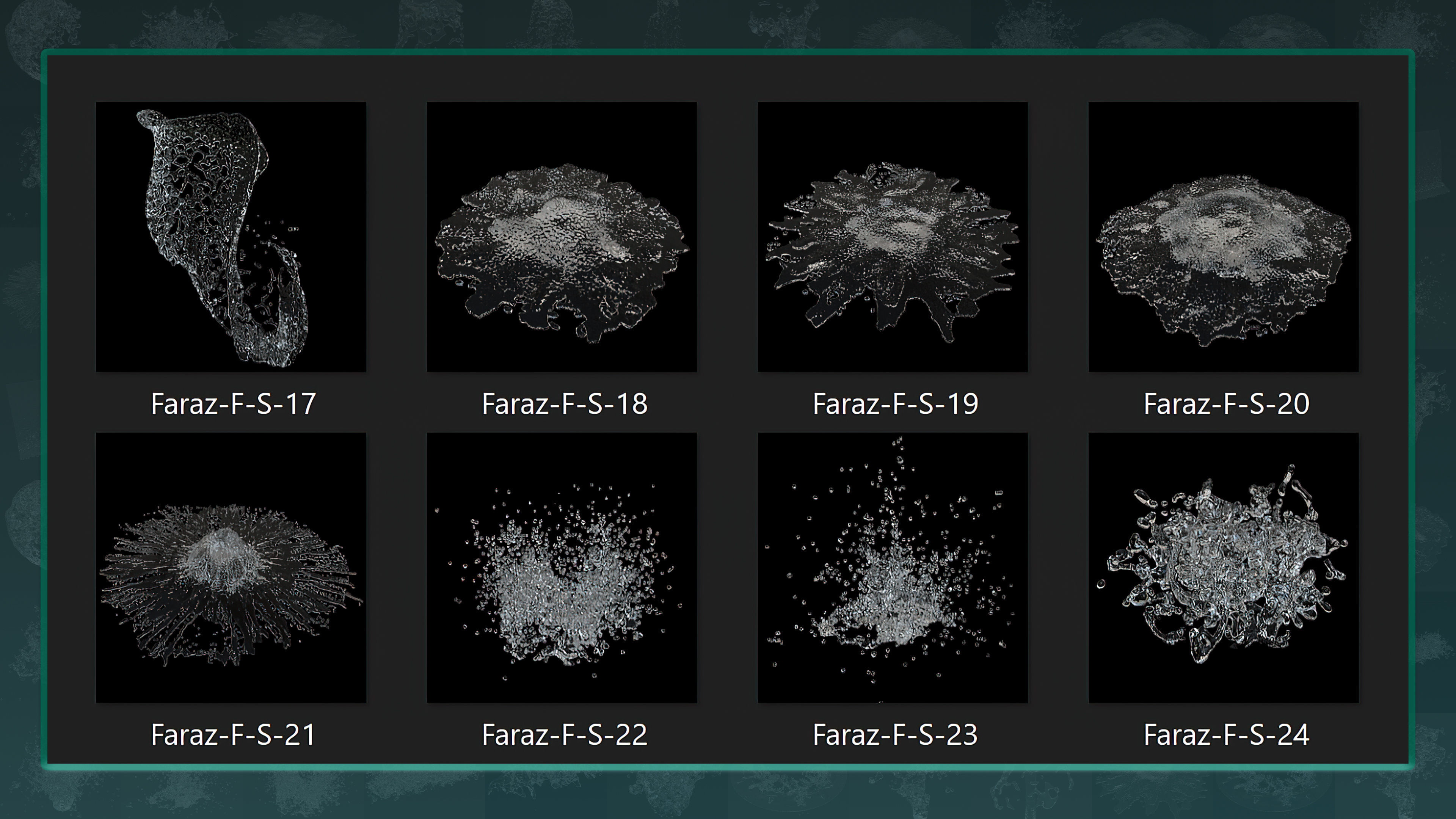 55 Fluid Splash 3D Model and IMM Brush 3D model_3