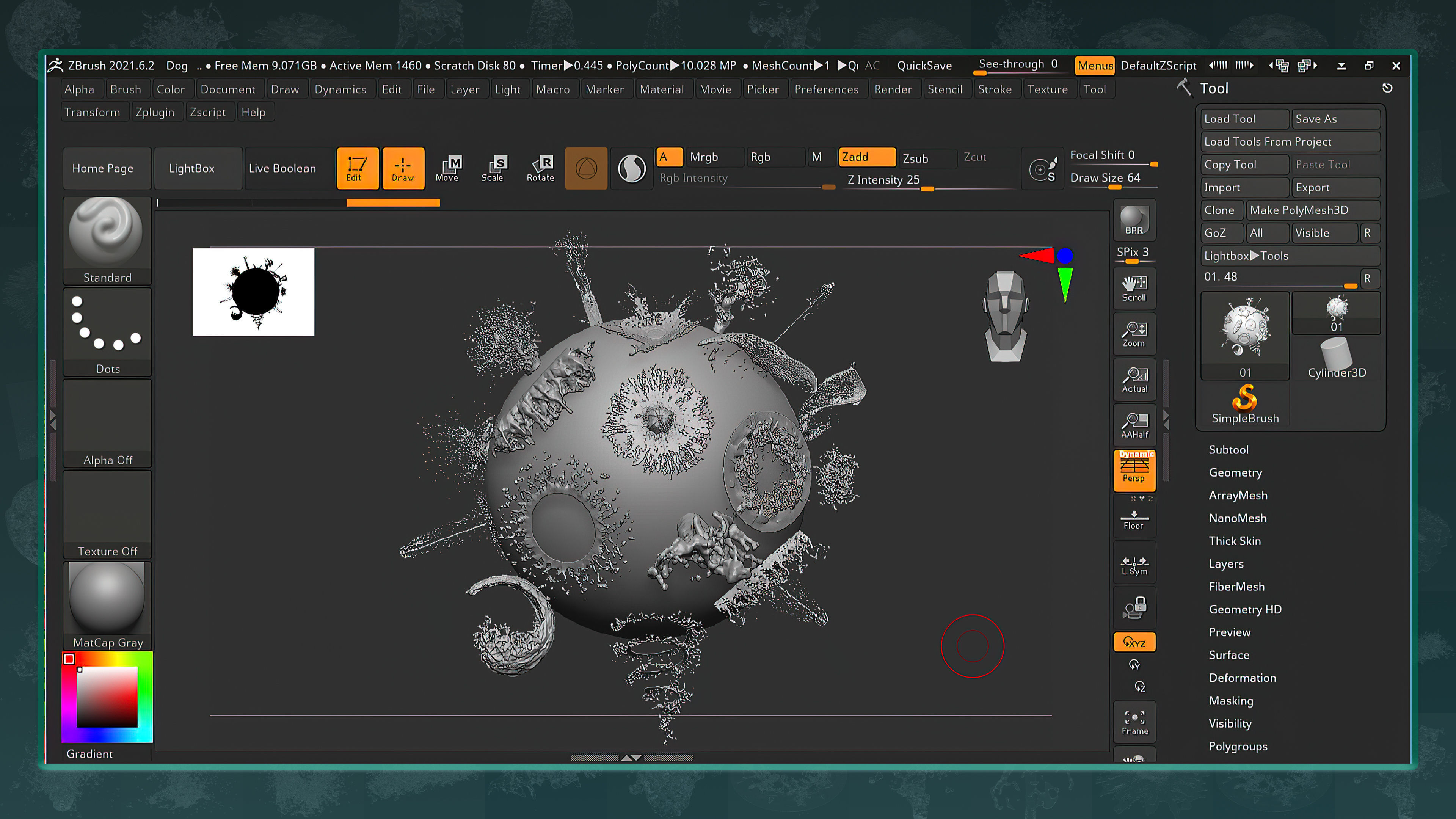55 Fluid Splash 3D Model and IMM Brush 3D model_8