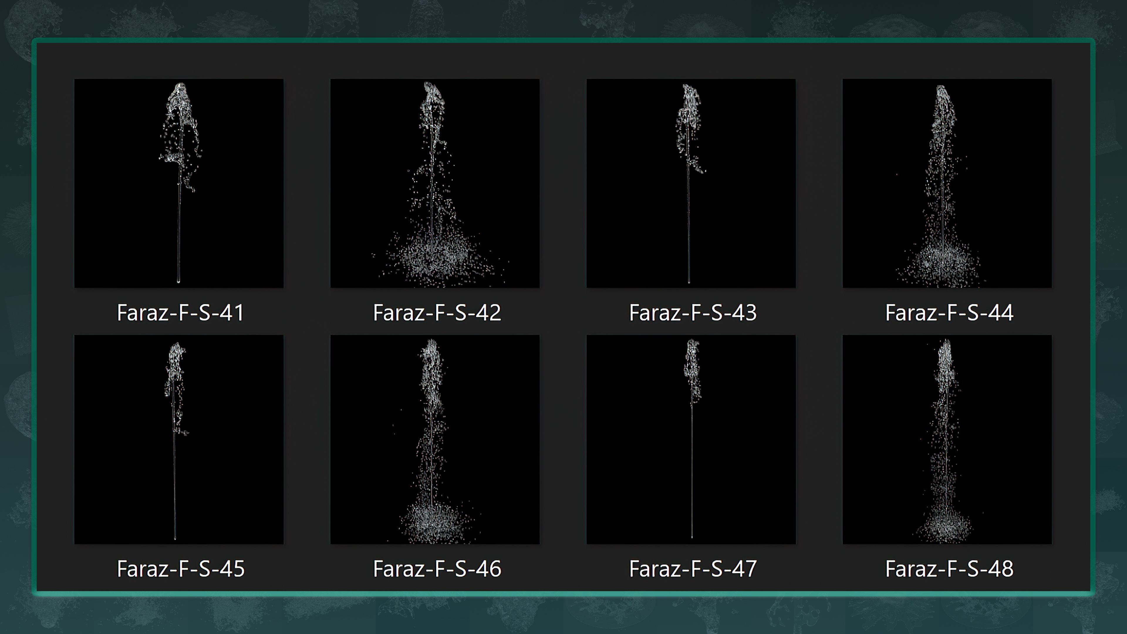 55 Fluid Splash 3D Model and IMM Brush 3D model_6