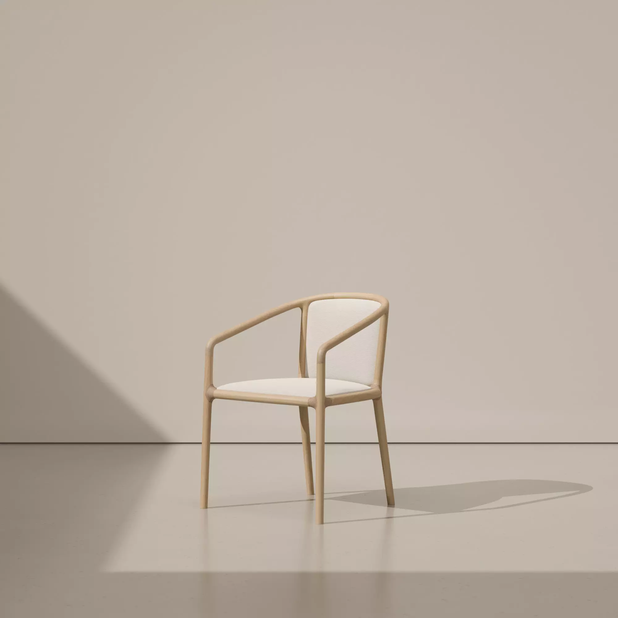 Beige Product Photography Studio Scene 3D model_0