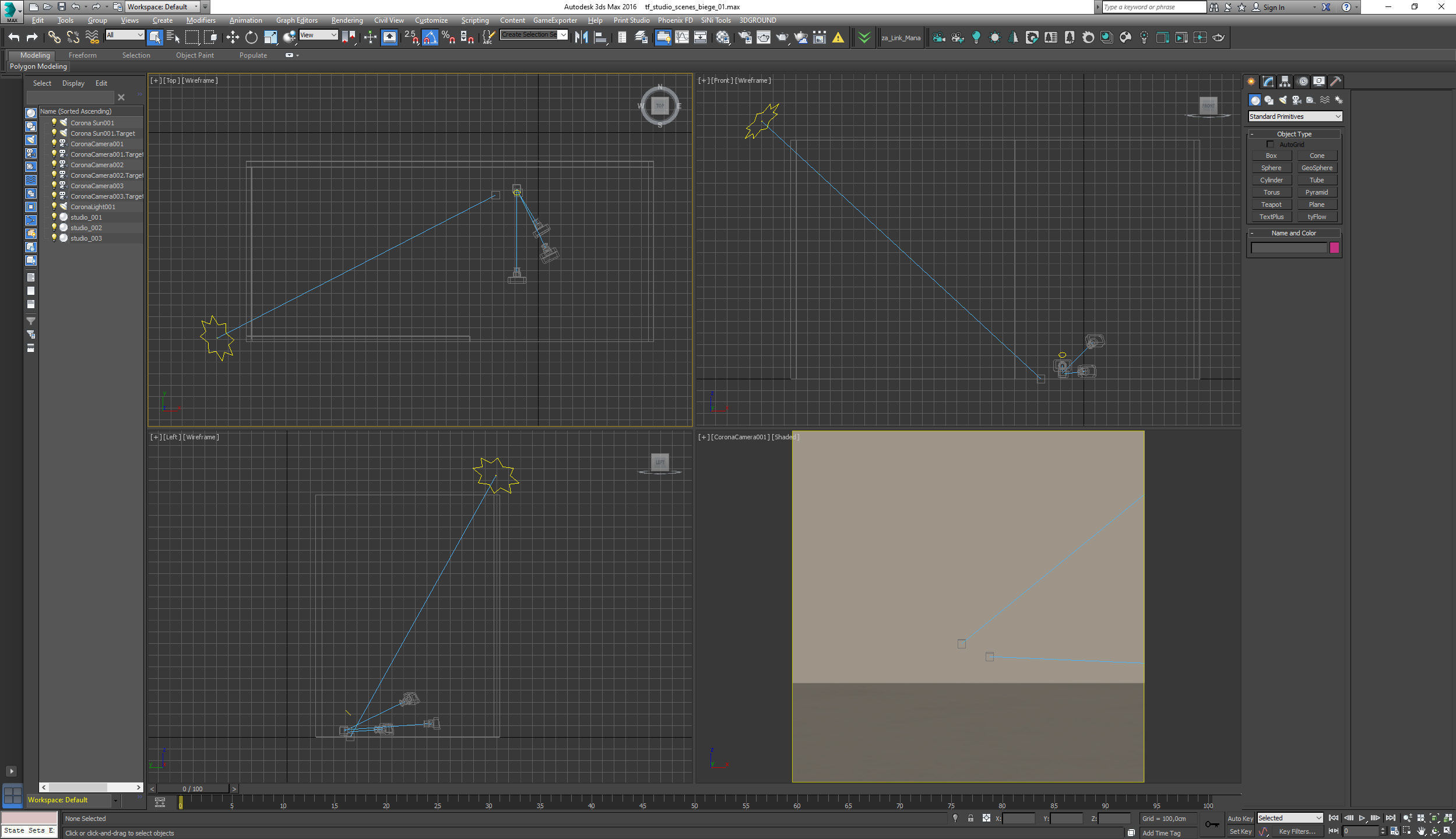 Beige Product Photography Studio Scene 3D model_3