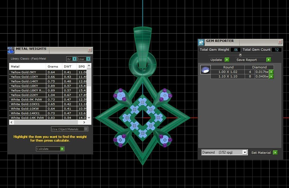 Women Pendant Charm 3dm STL OBJ FBX Render Details 3D print model_3