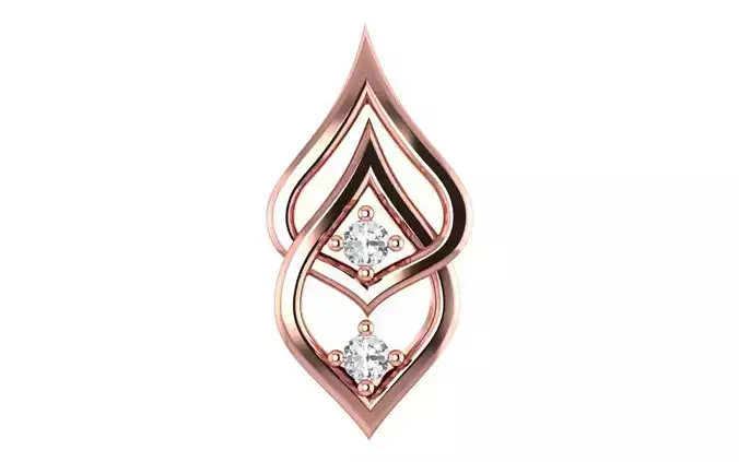 Women Infinity Love Pendant 3dm STL OBJ FBX Render Details