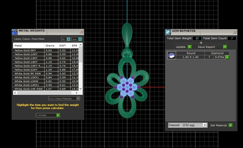 Women Flower Pendant 3dm STL OBJ FBX Render Details 3D print model_3