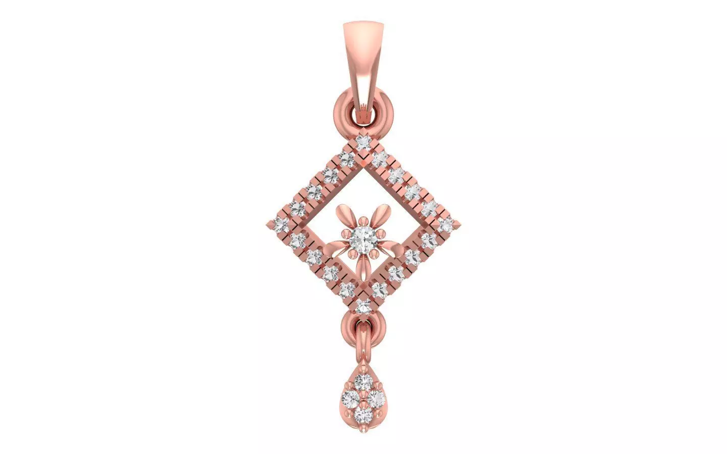 Women Tiny Pendant 3dm STL OBJ FBX Render Details 3D print model_0