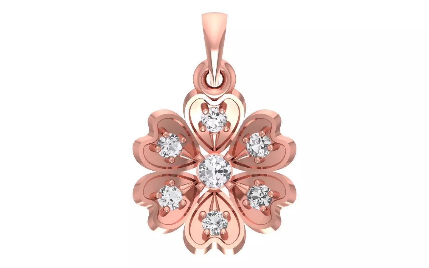 Women Heart Pendant 3D printable jewelry  3D print model_0