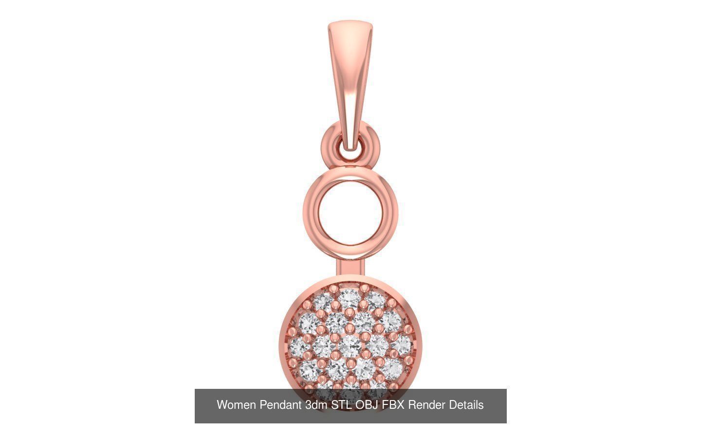 143 Women Unique Pendant 3dm STL OBJ FBX Details Collection _81