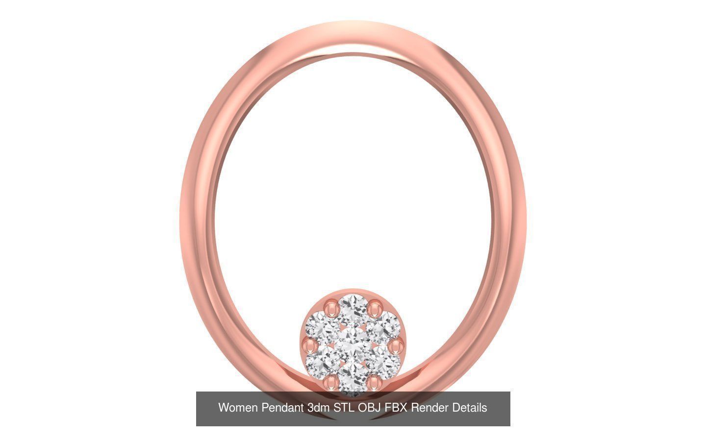 143 Women Unique Pendant 3dm STL OBJ FBX Details Collection _75