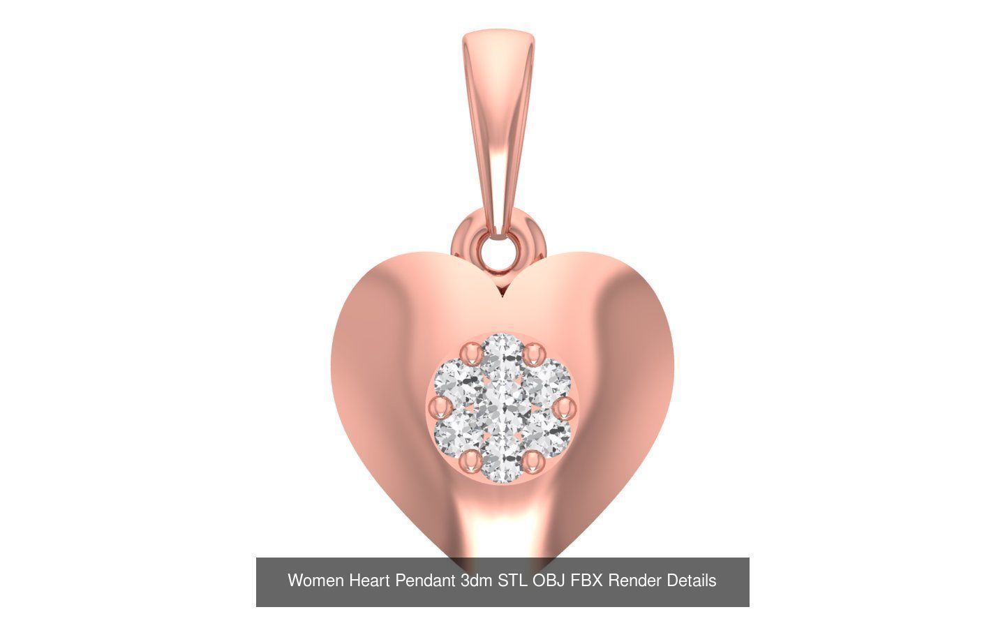 143 Women Unique Pendant 3dm STL OBJ FBX Details Collection _78