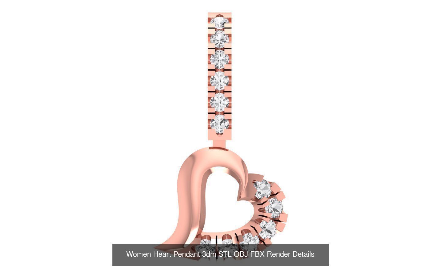 143 Women Unique Pendant 3dm STL OBJ FBX Details Collection _103