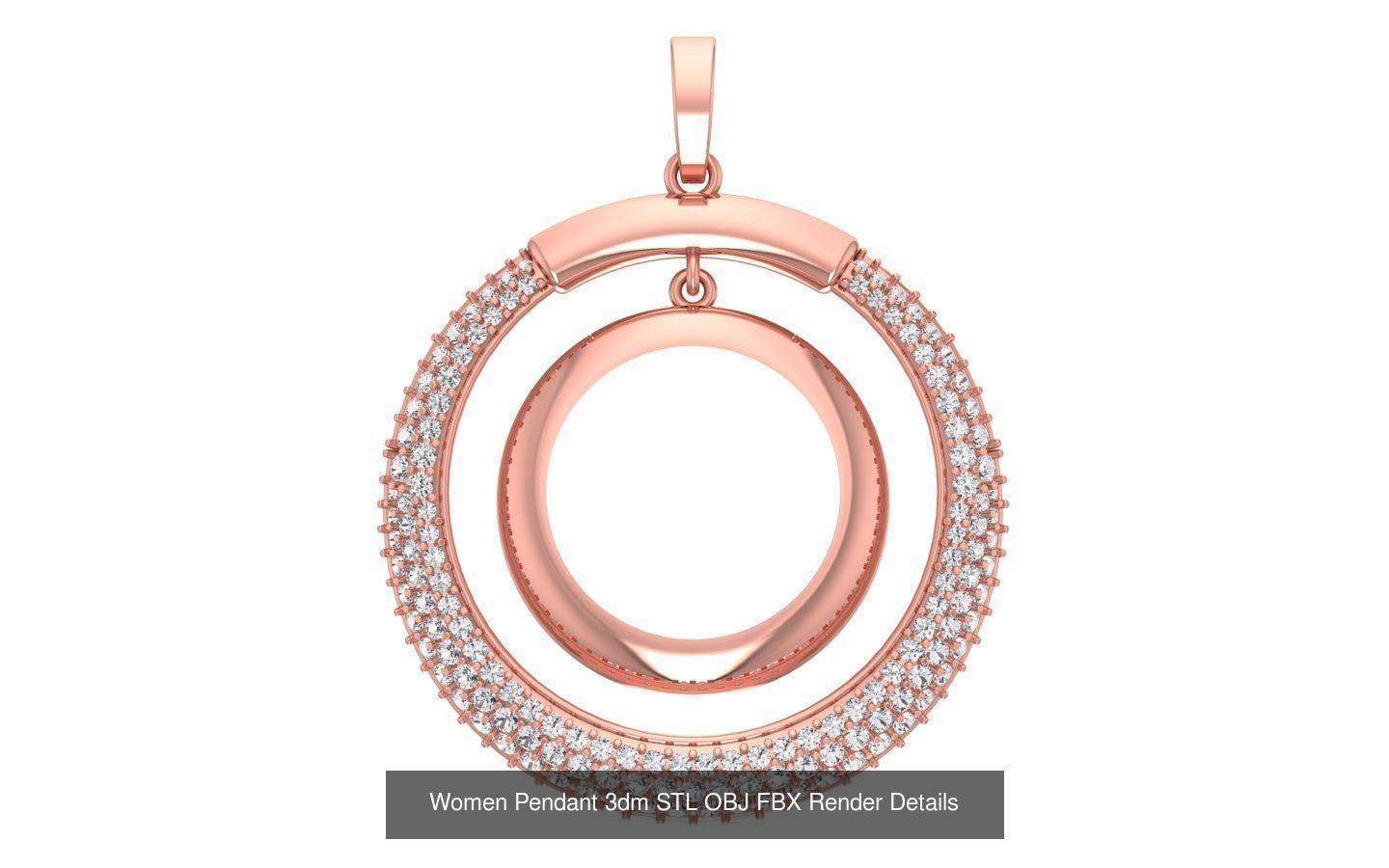 143 Women Unique Pendant 3dm STL OBJ FBX Details Collection _42