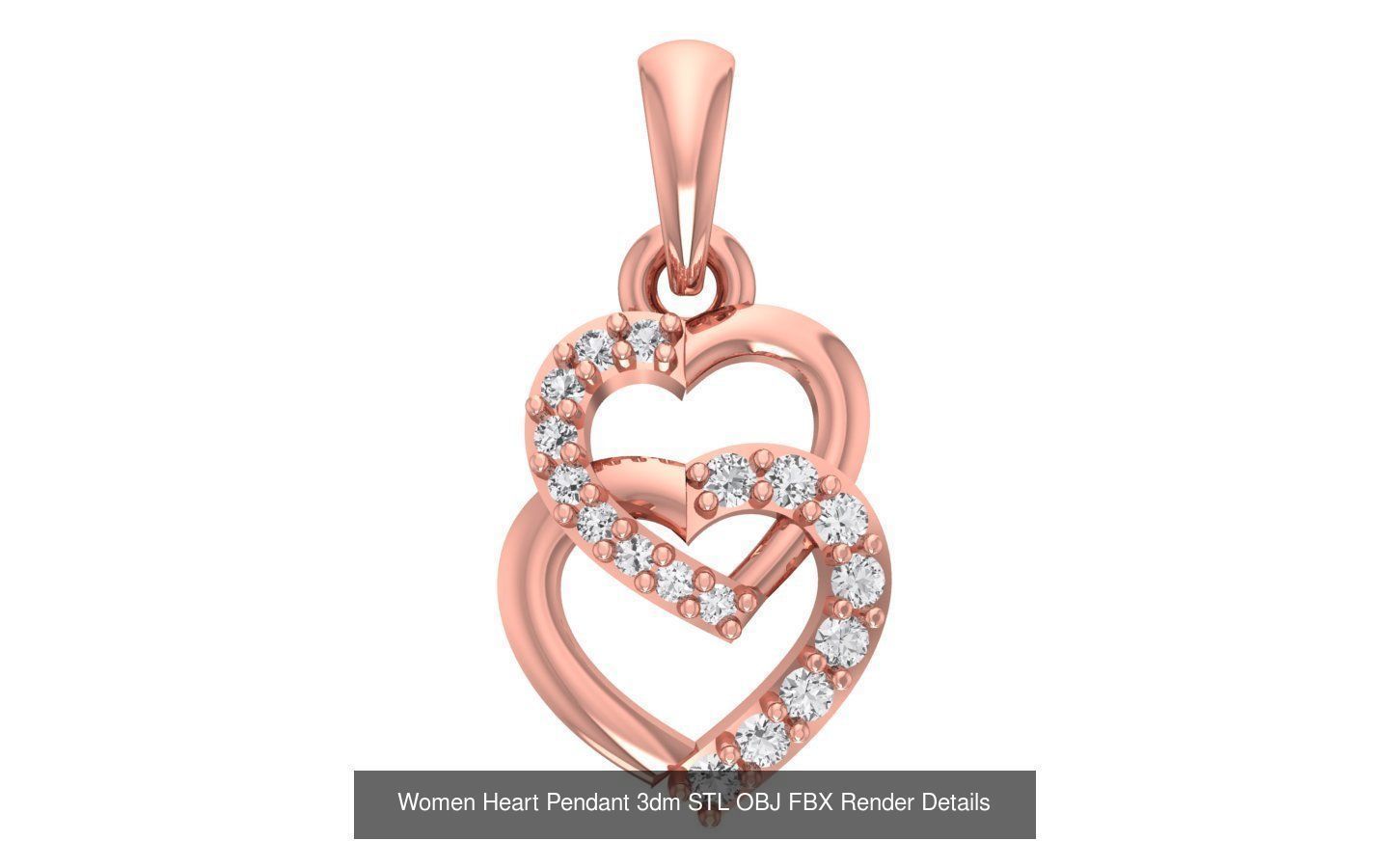 143 Women Unique Pendant 3dm STL OBJ FBX Details Collection _89