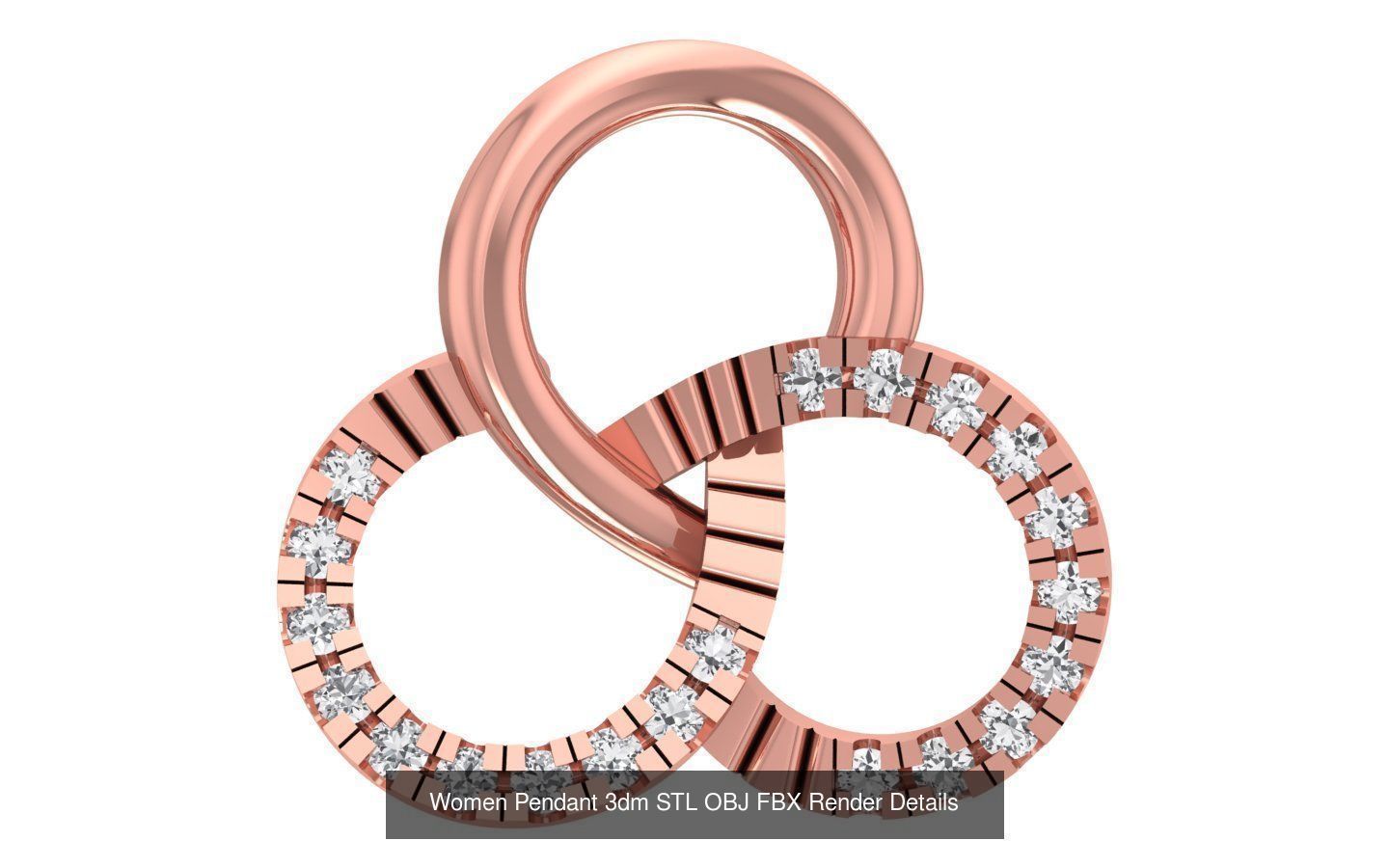 143 Women Unique Pendant 3dm STL OBJ FBX Details Collection _132