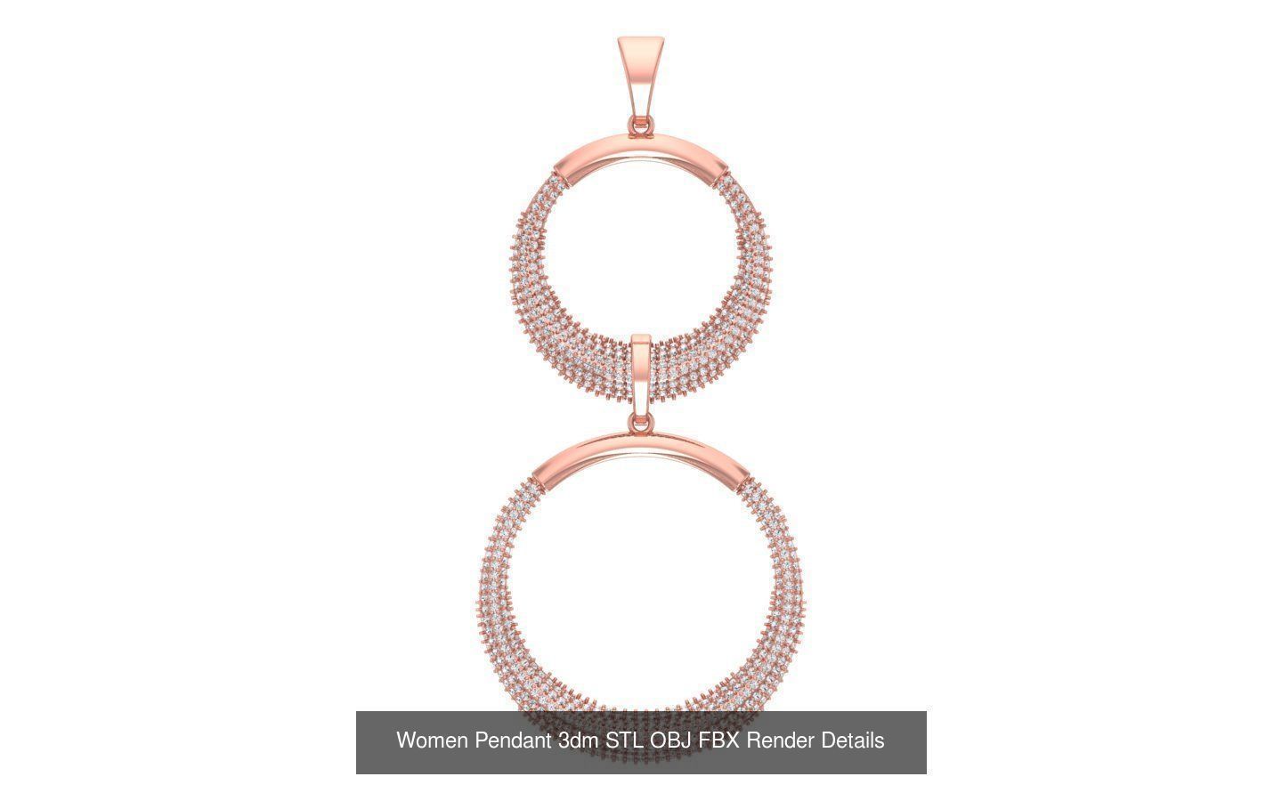 143 Women Unique Pendant 3dm STL OBJ FBX Details Collection _37