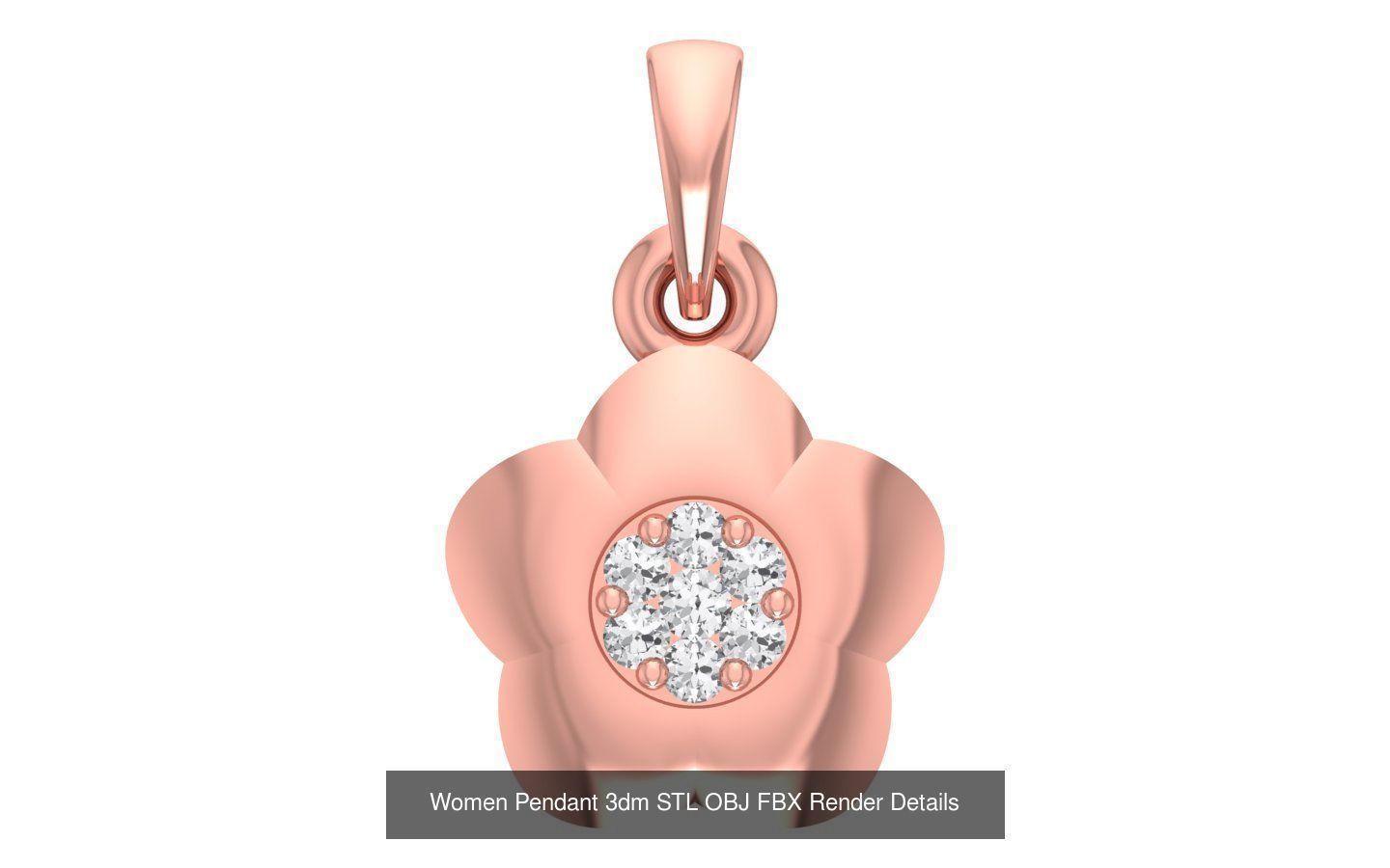 143 Women Unique Pendant 3dm STL OBJ FBX Details Collection _77