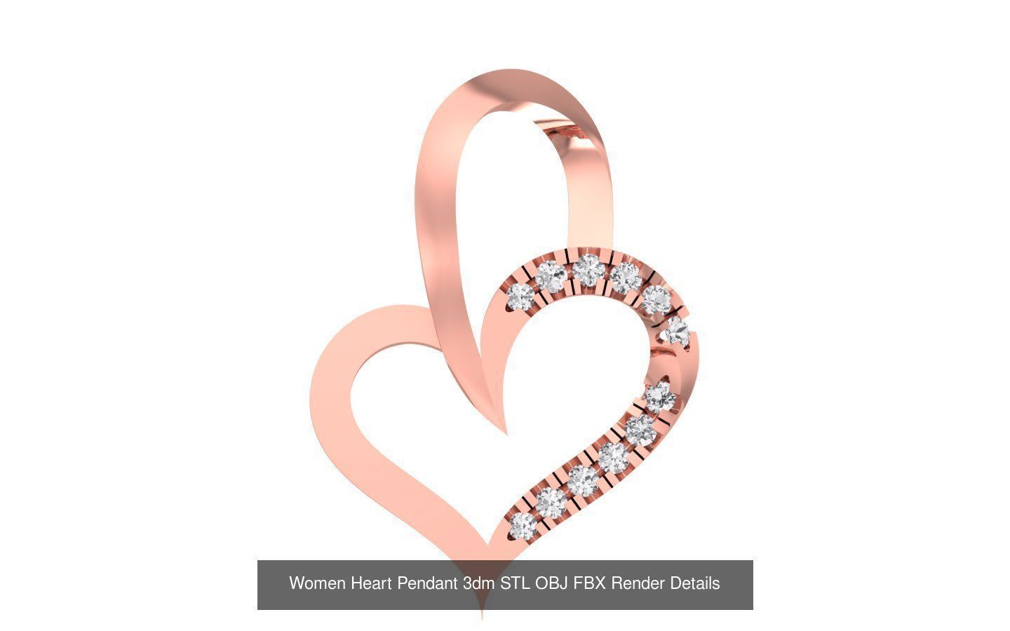 143 Women Unique Pendant 3dm STL OBJ FBX Details Collection _90