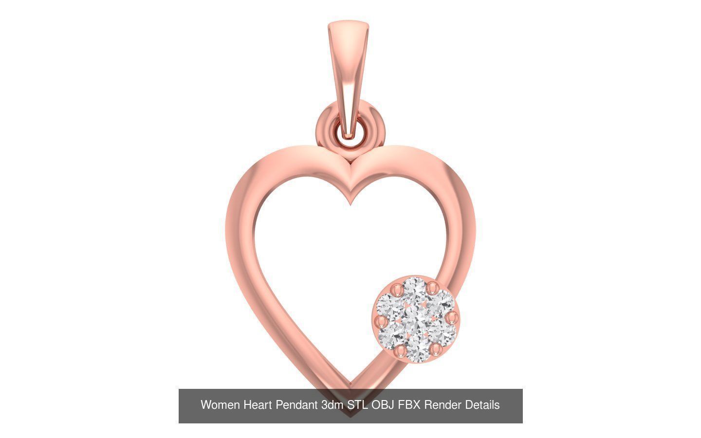 143 Women Unique Pendant 3dm STL OBJ FBX Details Collection _72