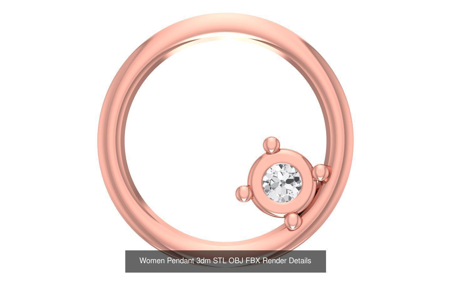 143 Women Unique Pendant 3dm STL OBJ FBX Details Collection _79