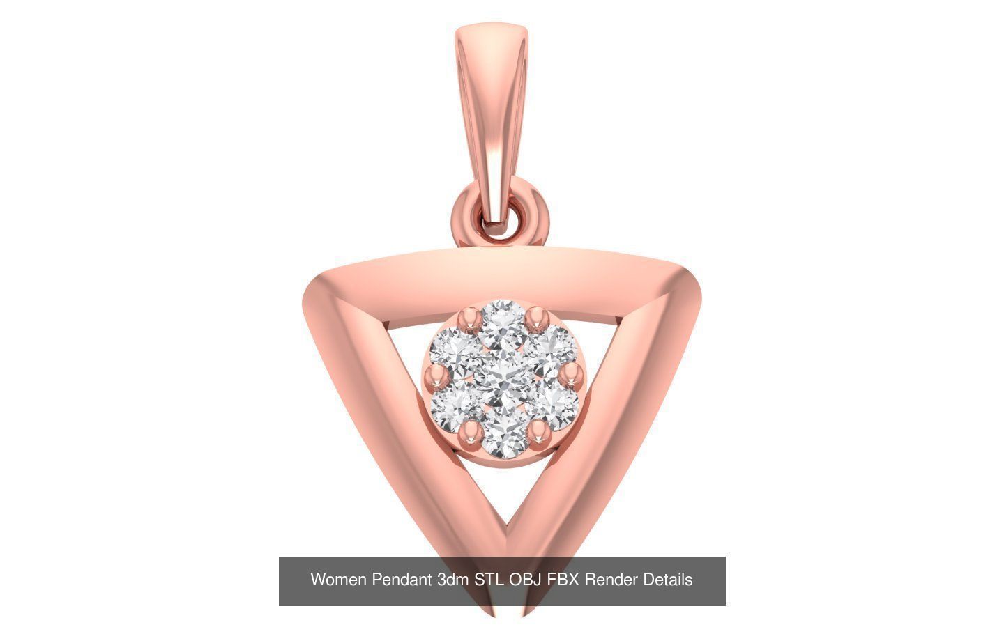 143 Women Unique Pendant 3dm STL OBJ FBX Details Collection _73