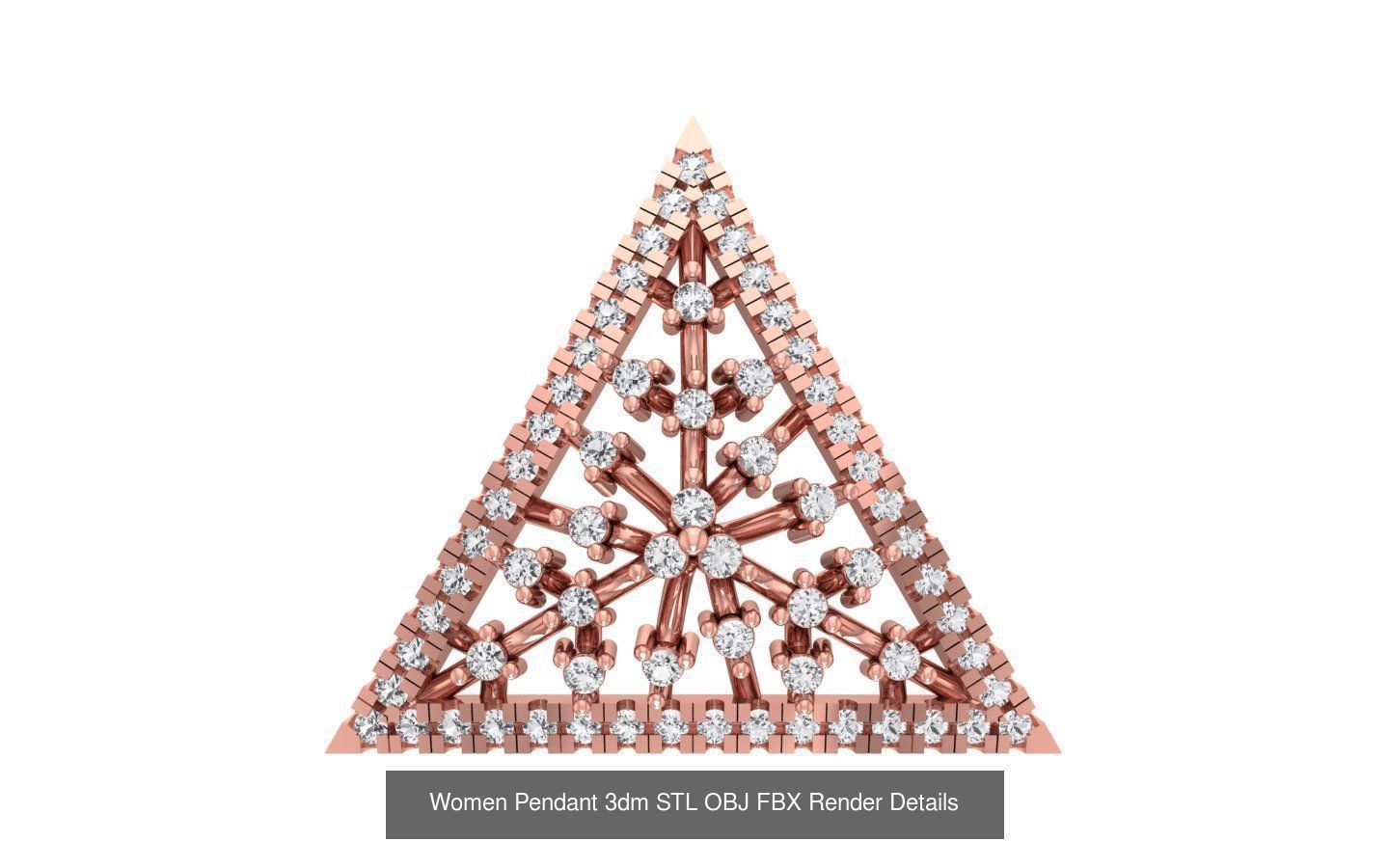 143 Women Unique Pendant 3dm STL OBJ FBX Details Collection _18