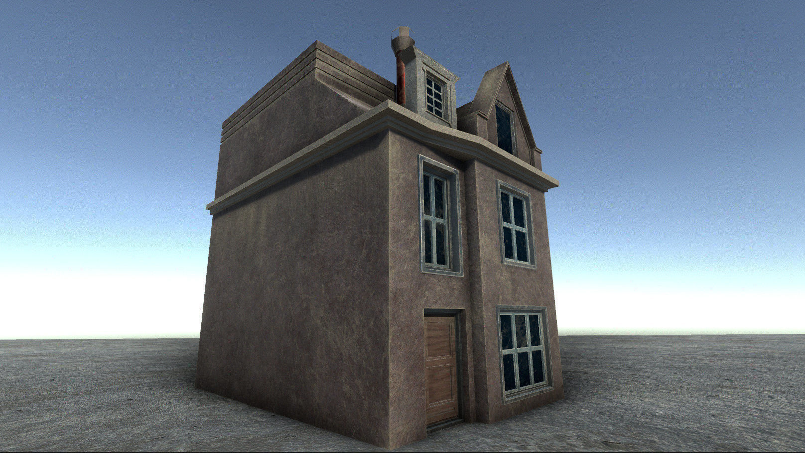 42 buildings for Unity and Unreal Engine Package Low-poly 3D model_42