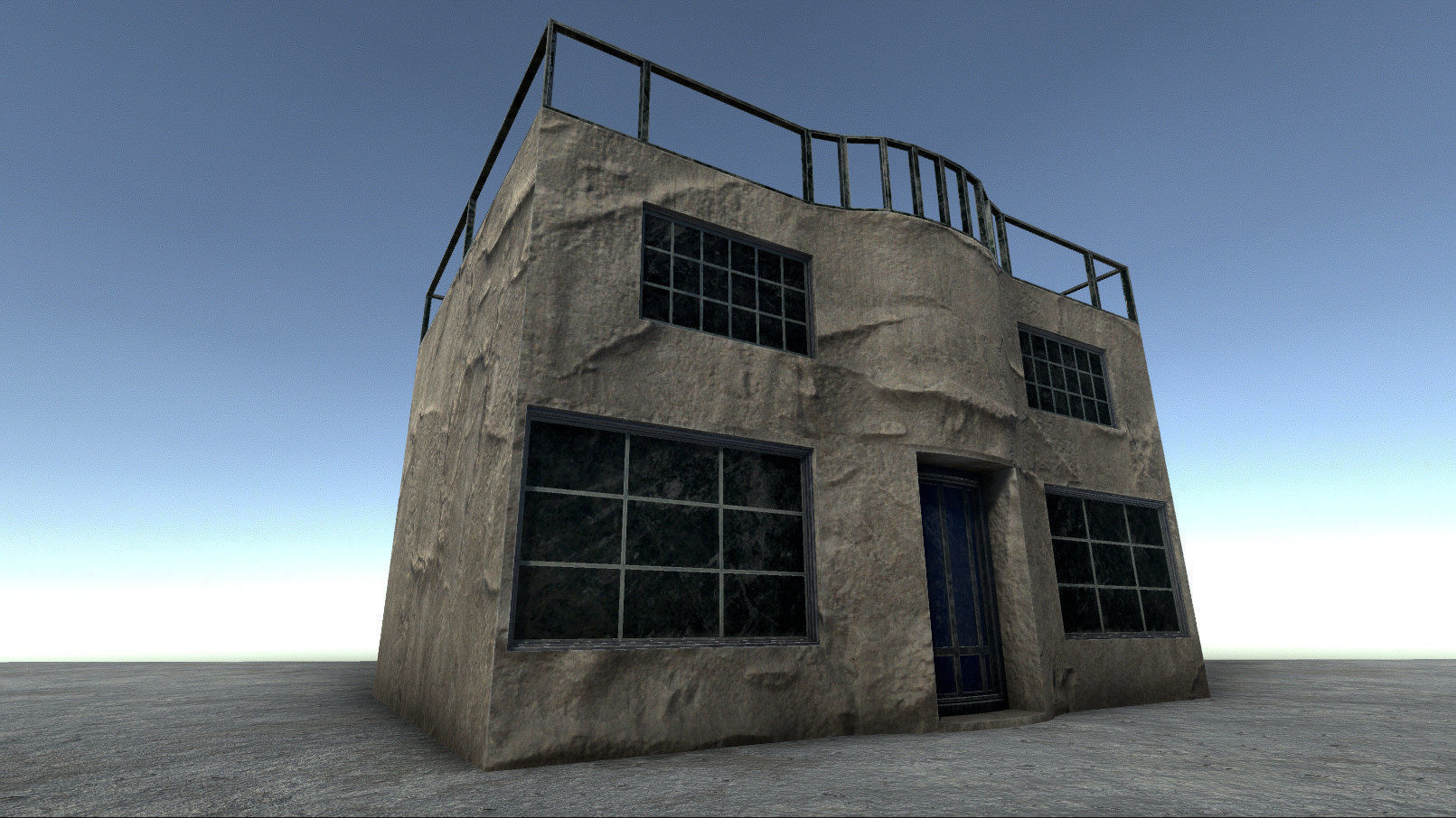 42 buildings for Unity and Unreal Engine Package Low-poly 3D model_10