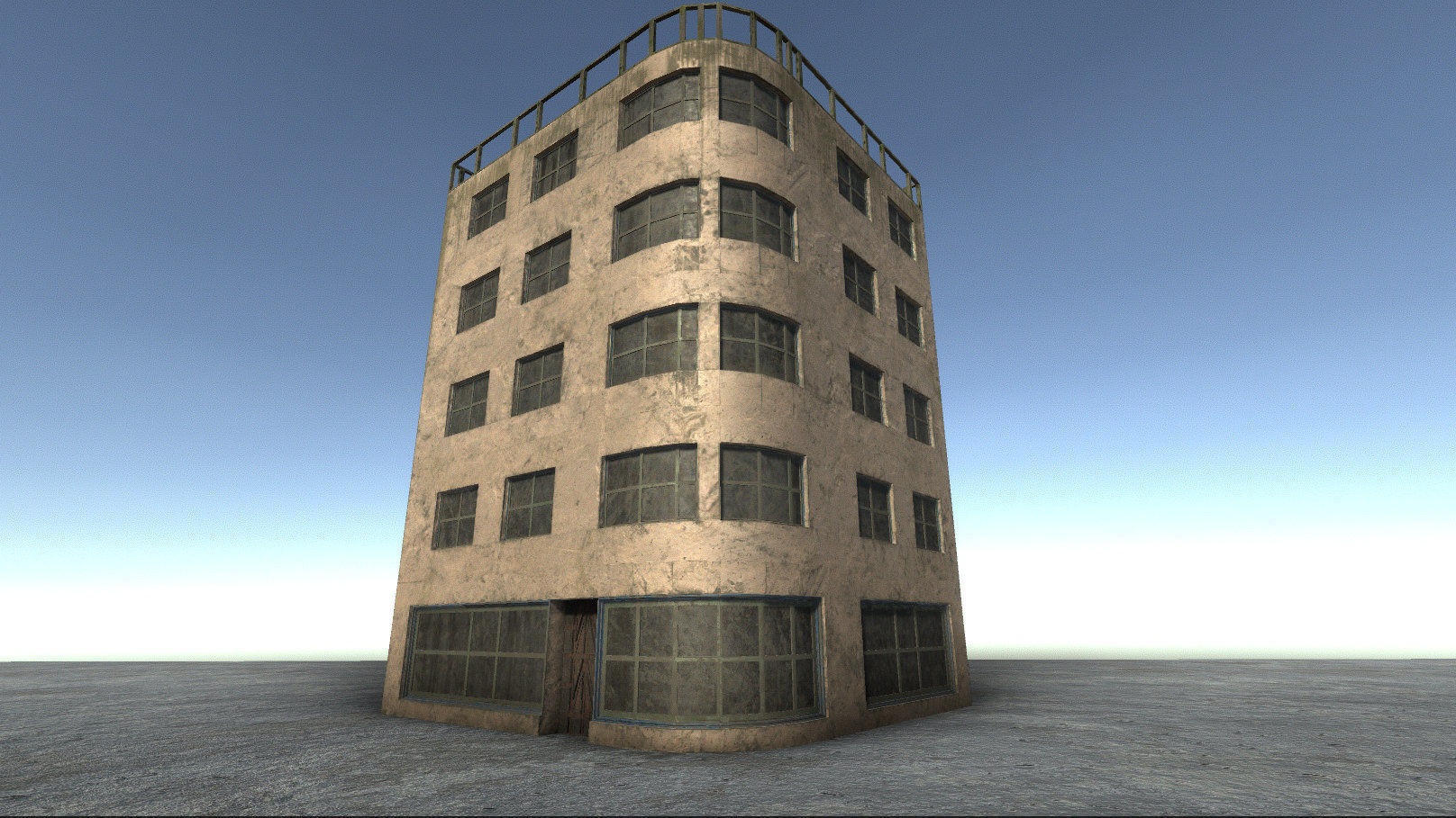 42 buildings for Unity and Unreal Engine Package Low-poly 3D model_8