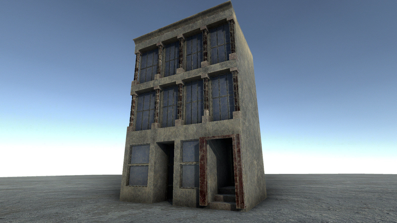 42 buildings for Unity and Unreal Engine Package Low-poly 3D model_26